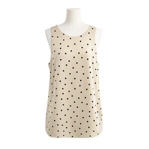 Ann Taylor Polka Dot Sleeveless Tank Top - Size XL